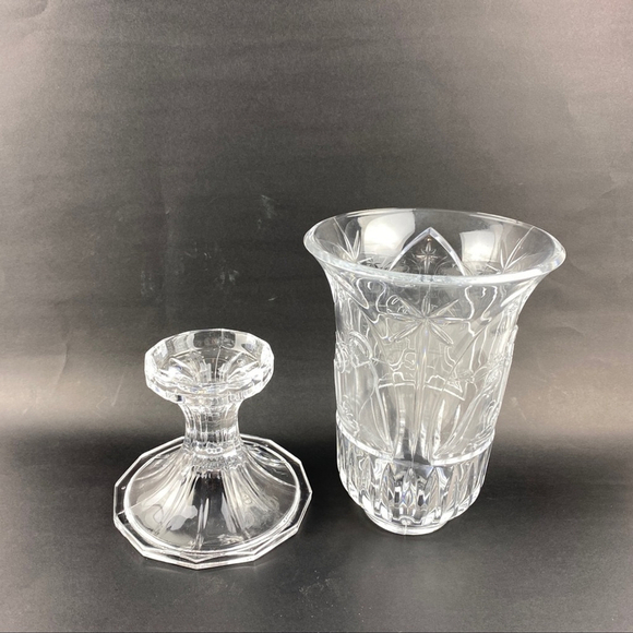 Nativity Scene Hurricane Candle Lamp Glass / Crystal by St George - Picture 7 of 8